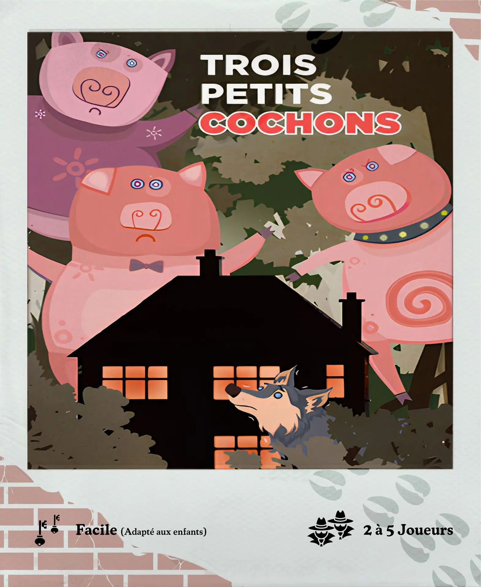 Salle 3 petits cochons - 2 à 5 joueurs - à partir de 6 ans